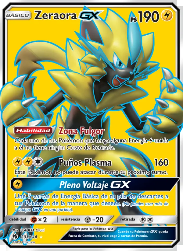 Zeraora GX Truenos Perdidos 201/214
