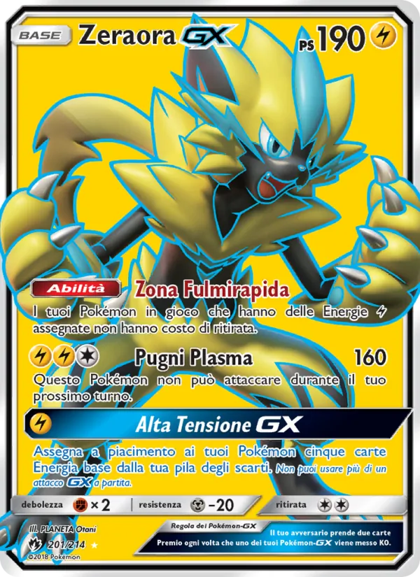 Zeraora GX Tuoni Perduti 201/214