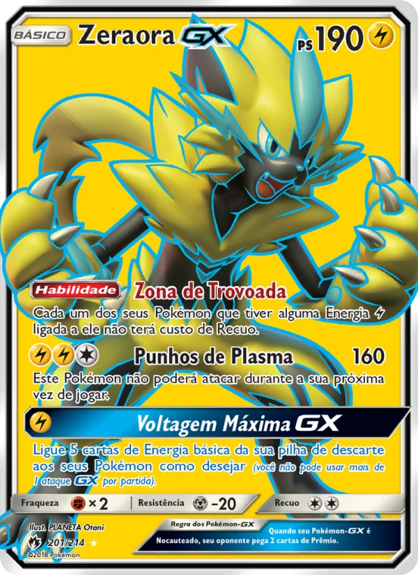 Zeraora GX Trovões Perdidos 201/214
