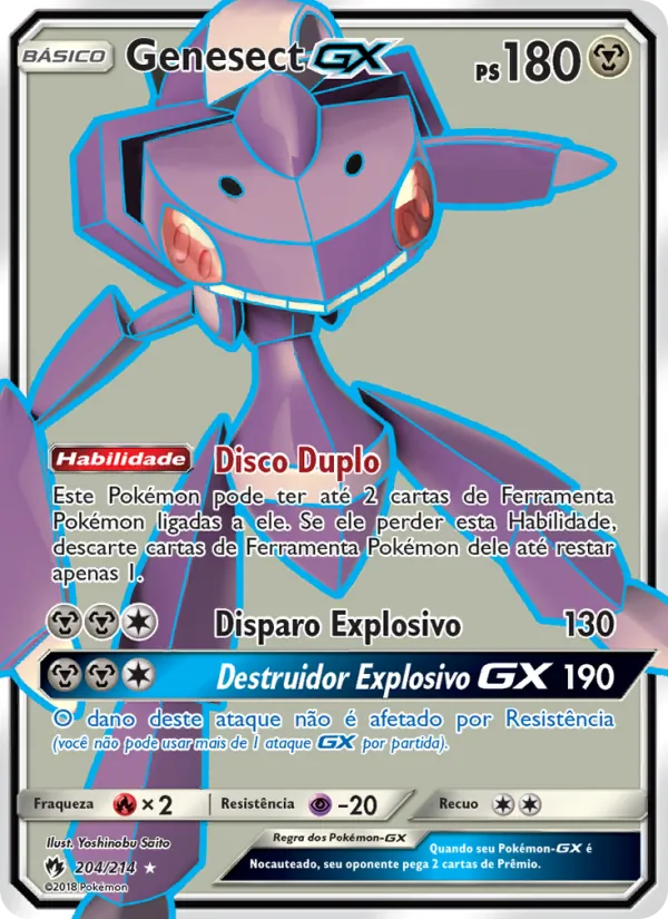 Genesect GX Trovões Perdidos 204/214
