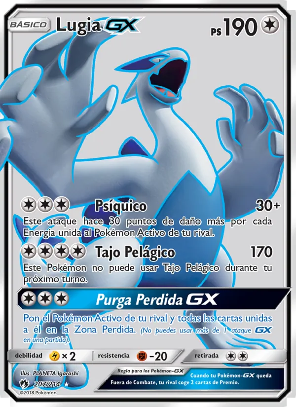 Lugia GX Truenos Perdidos 207/214