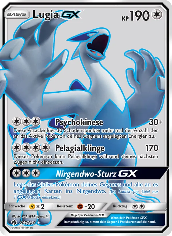 Lugia GX Echo des Donners 207/214