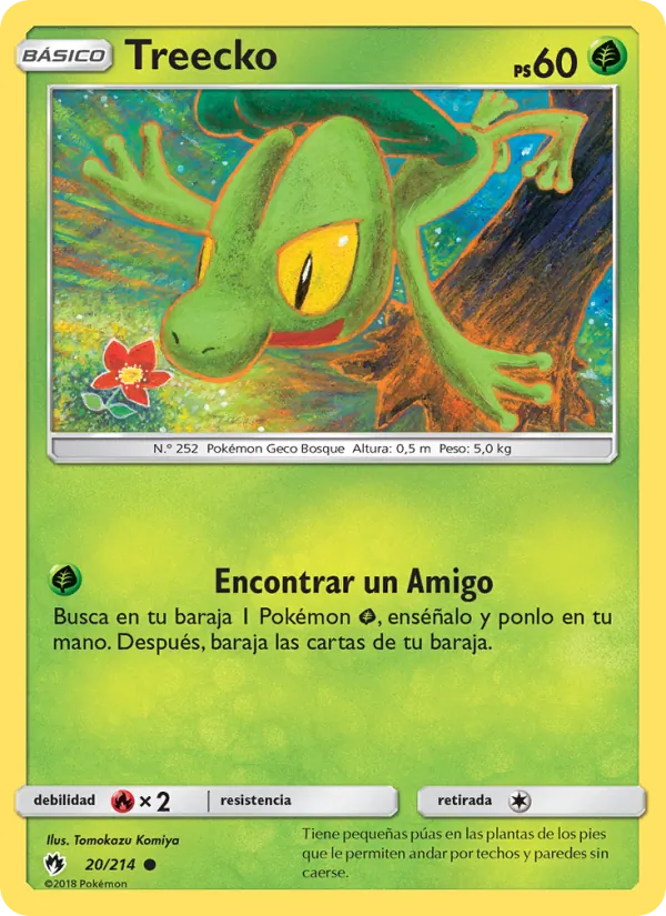 Treecko Truenos Perdidos 20/214