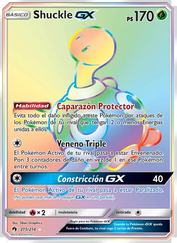 Shuckle GX Truenos Perdidos 215/214