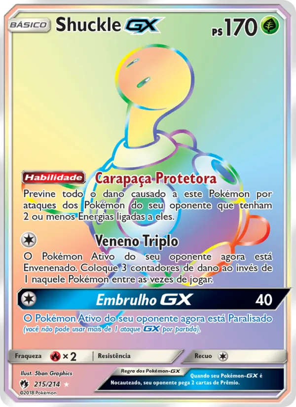 Shuckle GX Trovões Perdidos 215/214