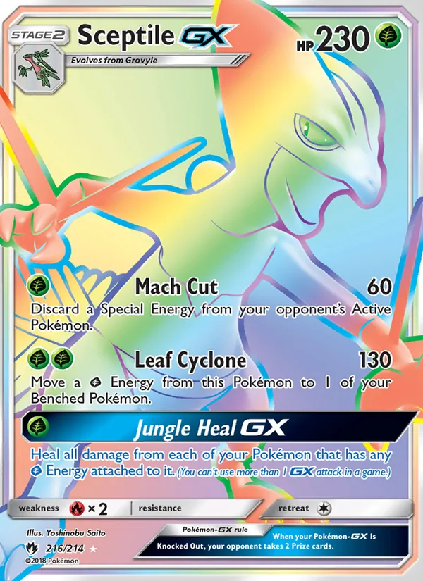 Sceptile GX Lost Thunder 216/214