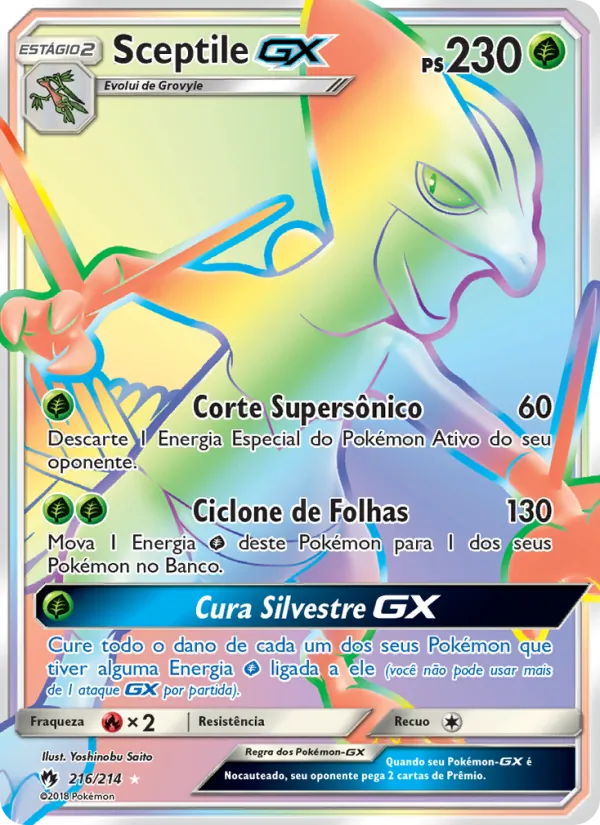 Sceptile GX Trovões Perdidos 216/214