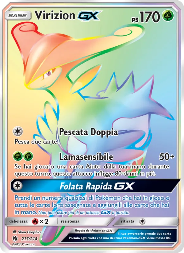 Virizion GX Tuoni Perduti 217/214