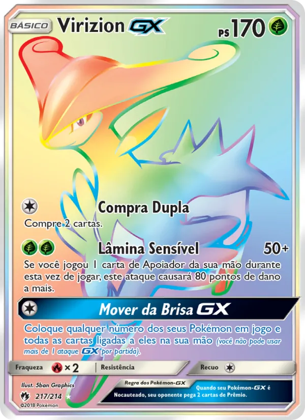 Virizion GX Trovões Perdidos 217/214