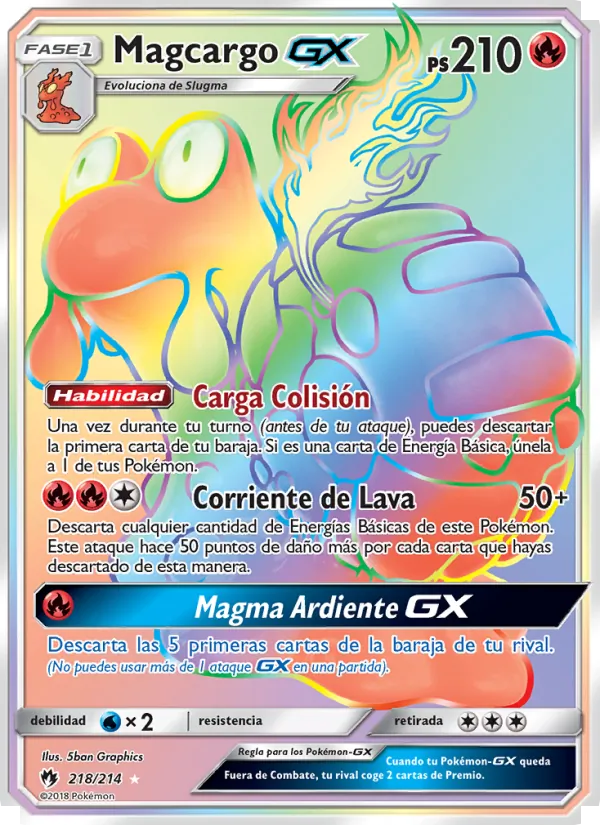 Magcargo GX Truenos Perdidos 218/214