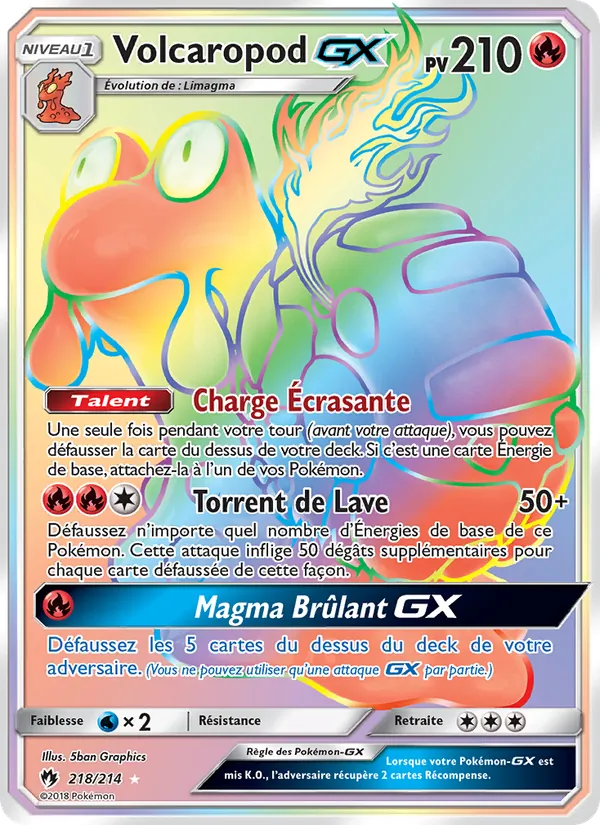 Volcaropod GX Tonnerre Perdu 218/214