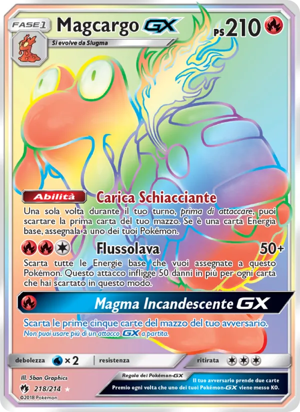 Magcargo GX Tuoni Perduti 218/214