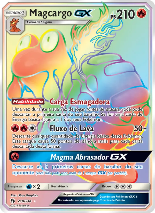 Magcargo GX Trovões Perdidos 218/214