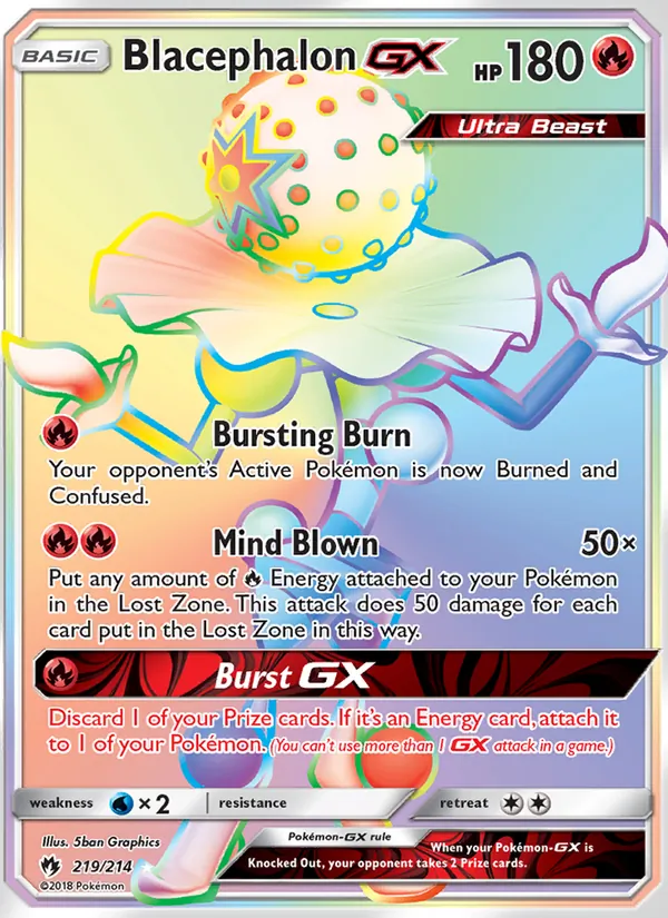 Blacephalon GX Lost Thunder 219/214