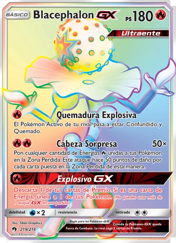 Blacephalon GX Truenos Perdidos 219/214