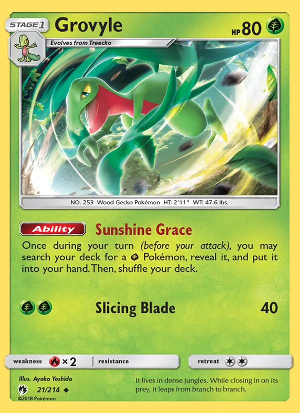 Grovyle Lost Thunder 21/214