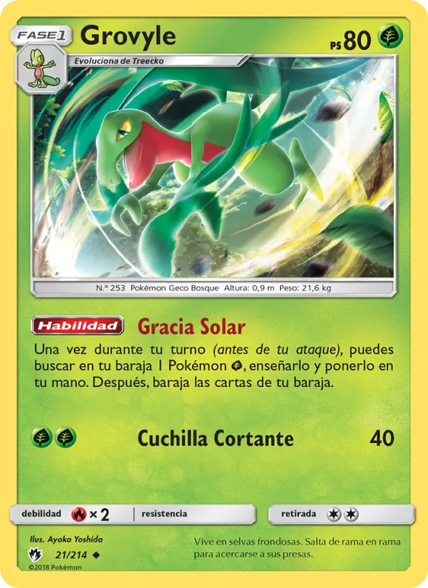 Grovyle Truenos Perdidos 21/214