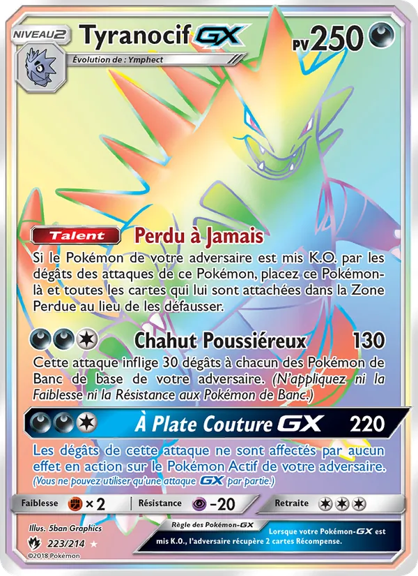Tyranocif GX Tonnerre Perdu 223/214
