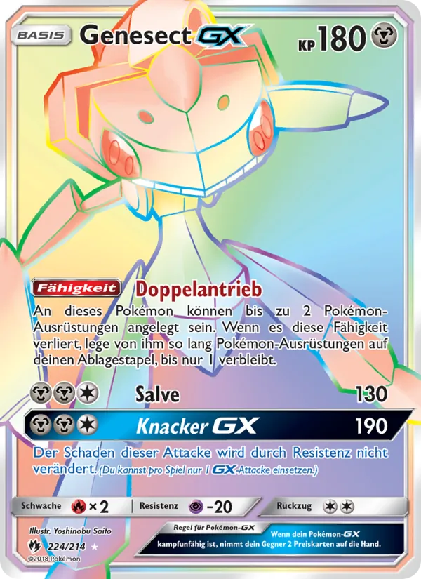 Genesect GX Echo des Donners 224/214