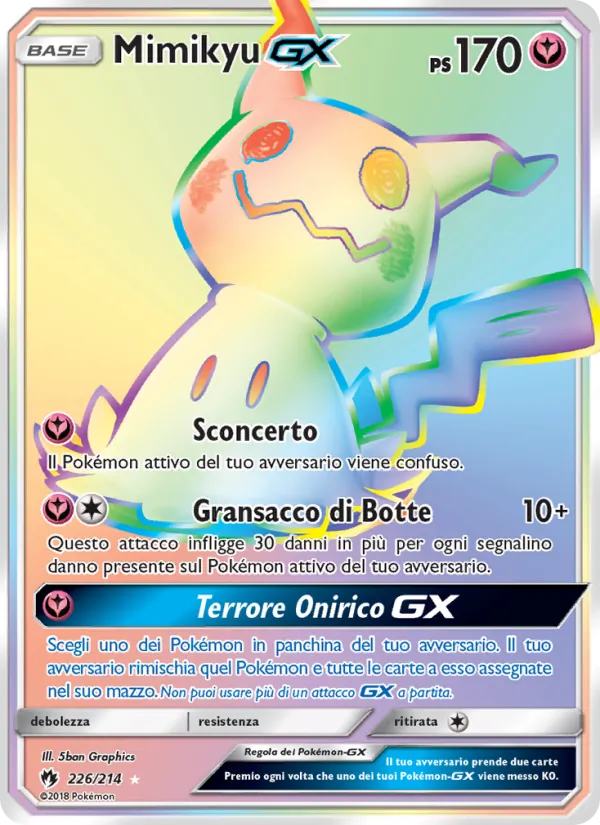 Mimikyu GX Tuoni Perduti 226/214