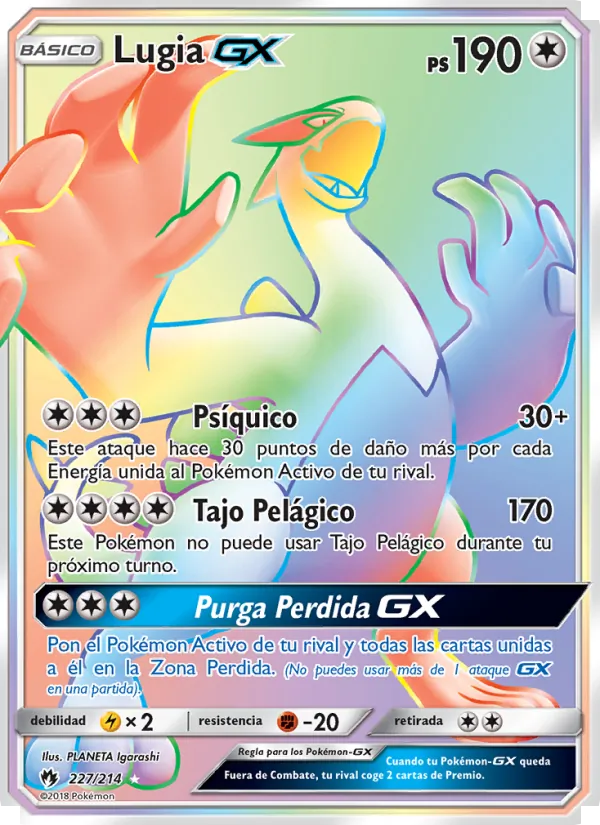 Lugia GX Truenos Perdidos 227/214