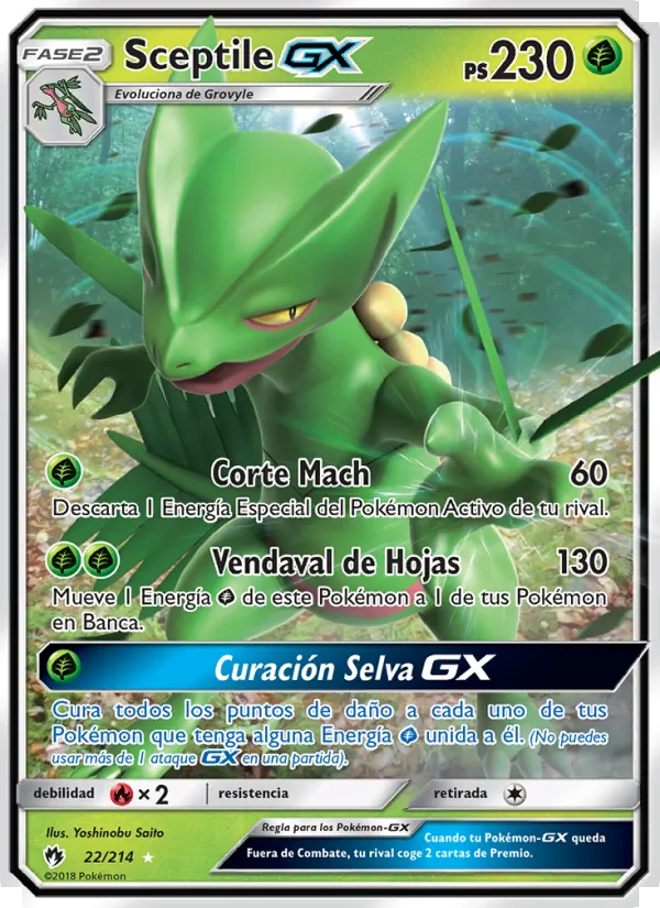 Sceptile GX Truenos Perdidos 22/214