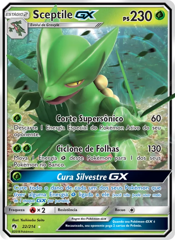 Sceptile GX Trovões Perdidos 22/214