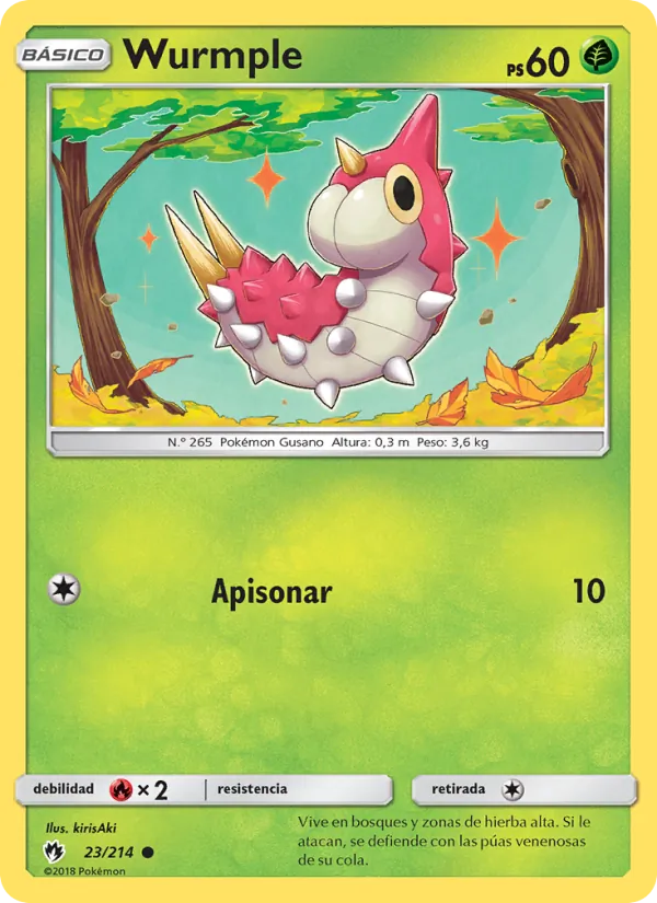 Wurmple Truenos Perdidos 23/214