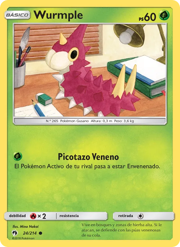 Wurmple Truenos Perdidos 24/214