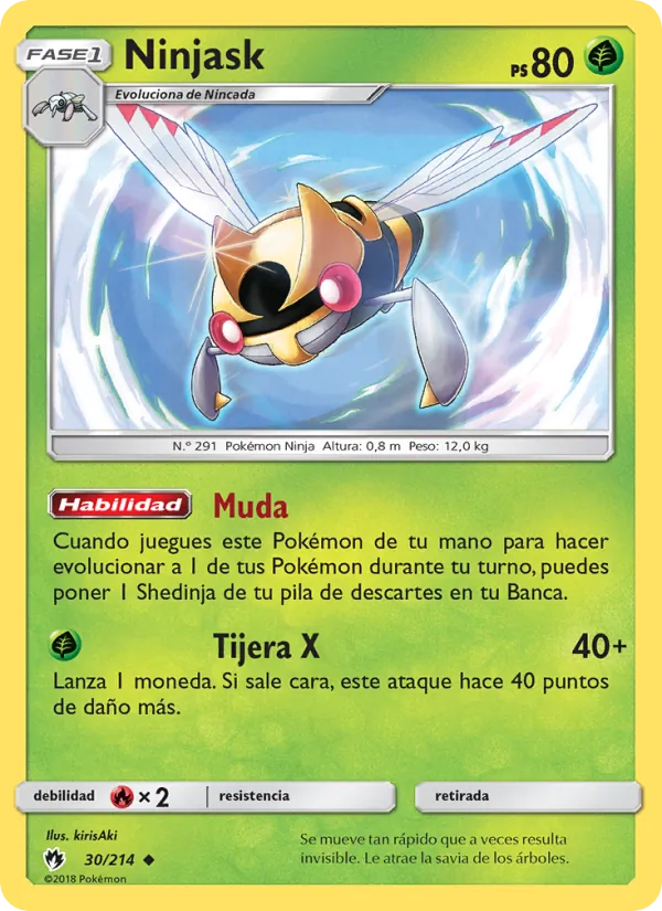 Ninjask Truenos Perdidos 30/214