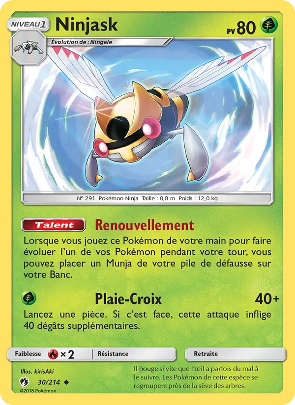 Ninjask Tonnerre Perdu 30/214