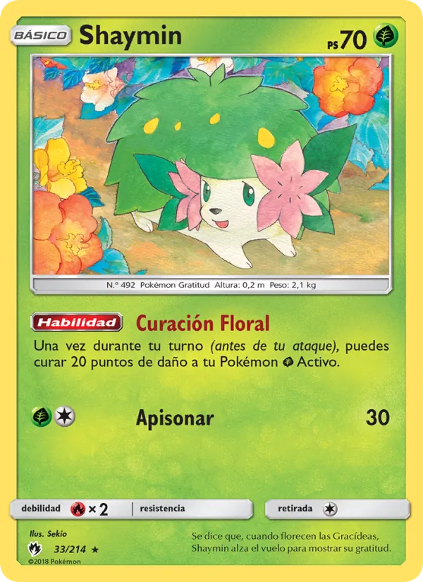 Shaymin Truenos Perdidos 33/214
