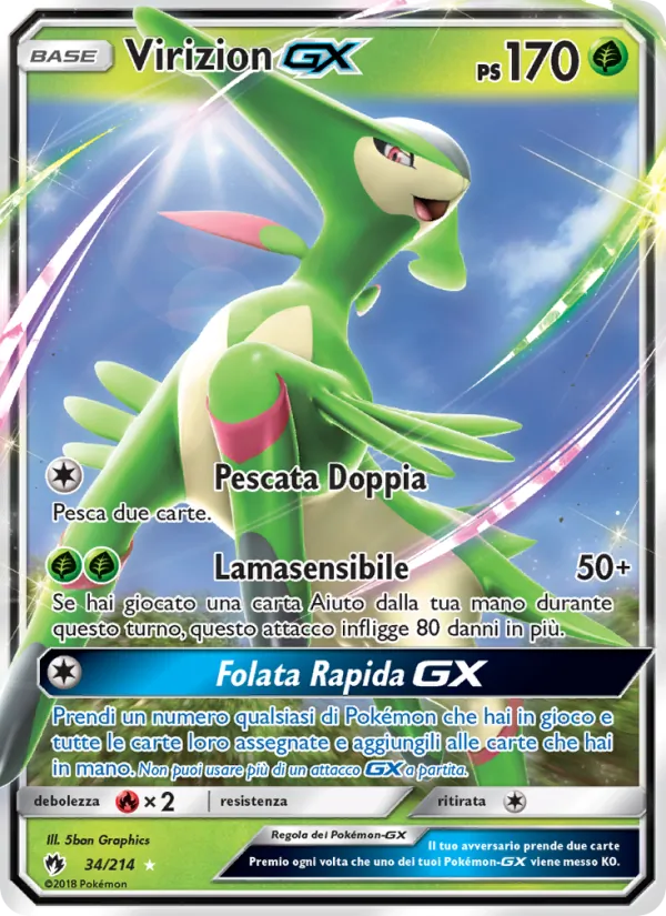 Virizion GX Tuoni Perduti 34/214