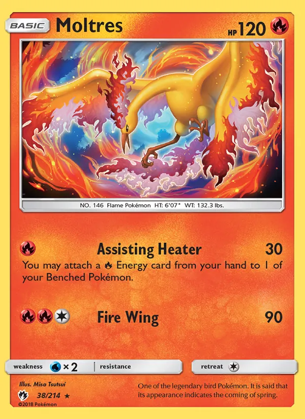 Moltres Lost Thunder 38/214
