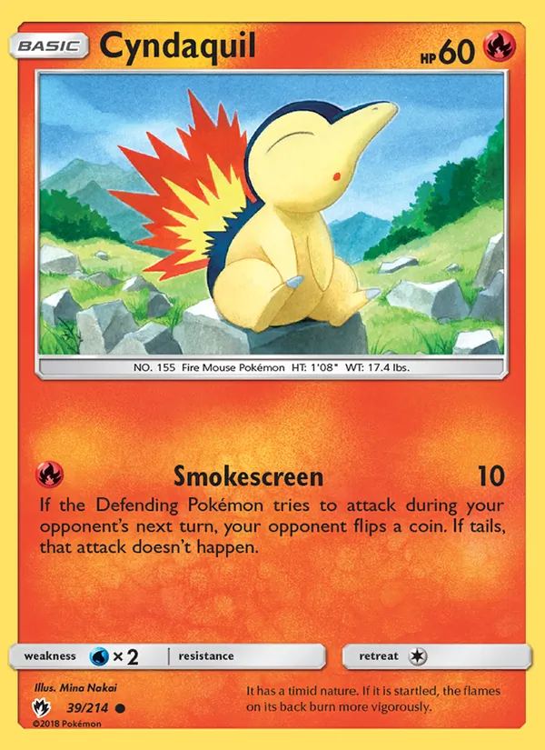 Cyndaquil Lost Thunder 39/214