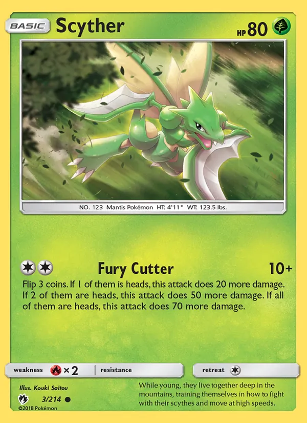 Scyther Lost Thunder 3/214