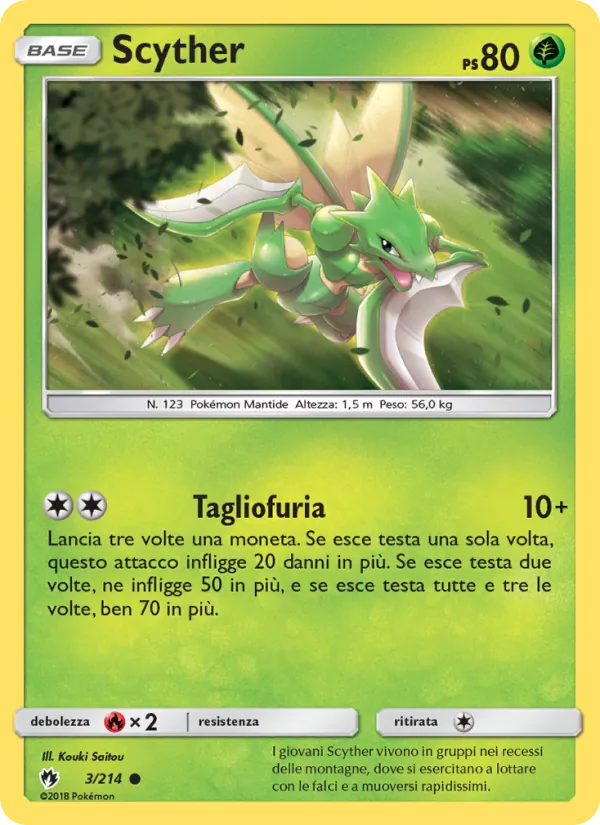 Scyther Tuoni Perduti 3/214