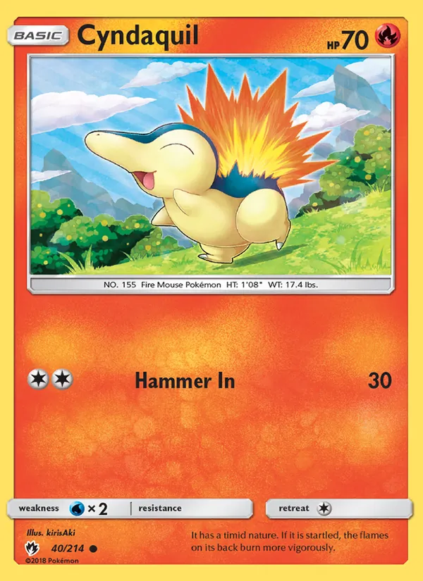 Cyndaquil Lost Thunder 40/214