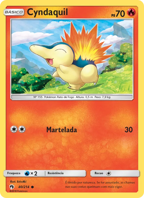 Cyndaquil Trovões Perdidos 40/214