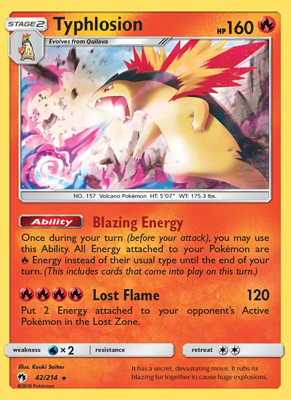 Typhlosion Lost Thunder 42/214
