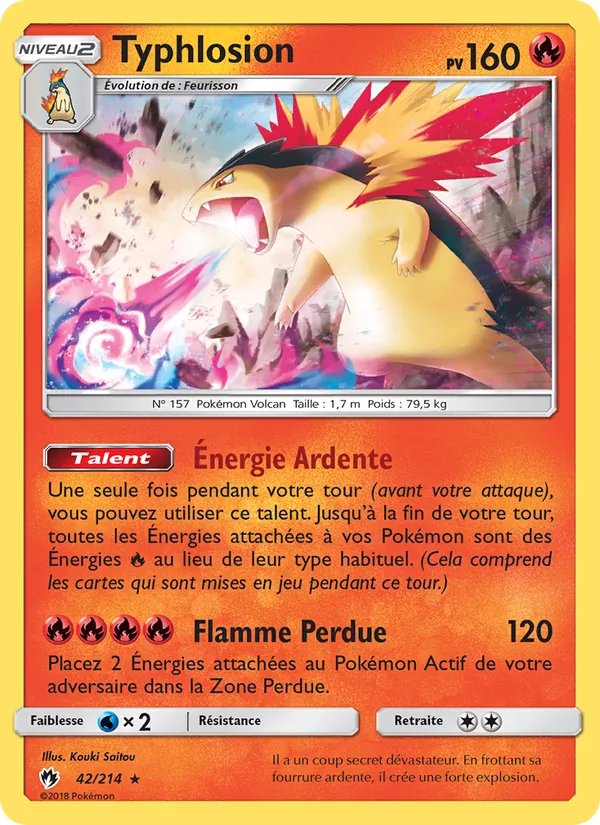 Typhlosion Tonnerre Perdu 42/214