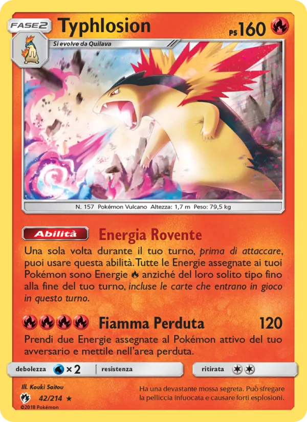 Typhlosion Tuoni Perduti 42/214