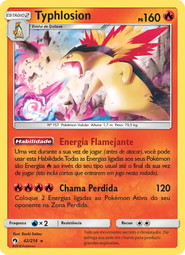Typhlosion Trovões Perdidos 42/214