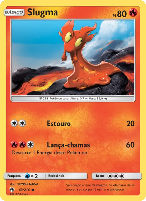 Slugma Trovões Perdidos 43/214