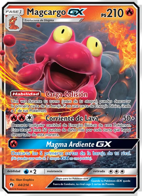 Magcargo GX Truenos Perdidos 44/214