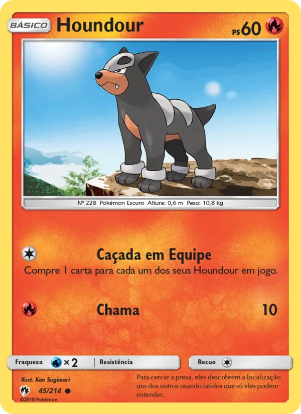 Houndour Trovões Perdidos 45/214