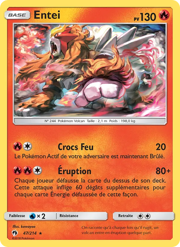 Entei Tonnerre Perdu 47/214