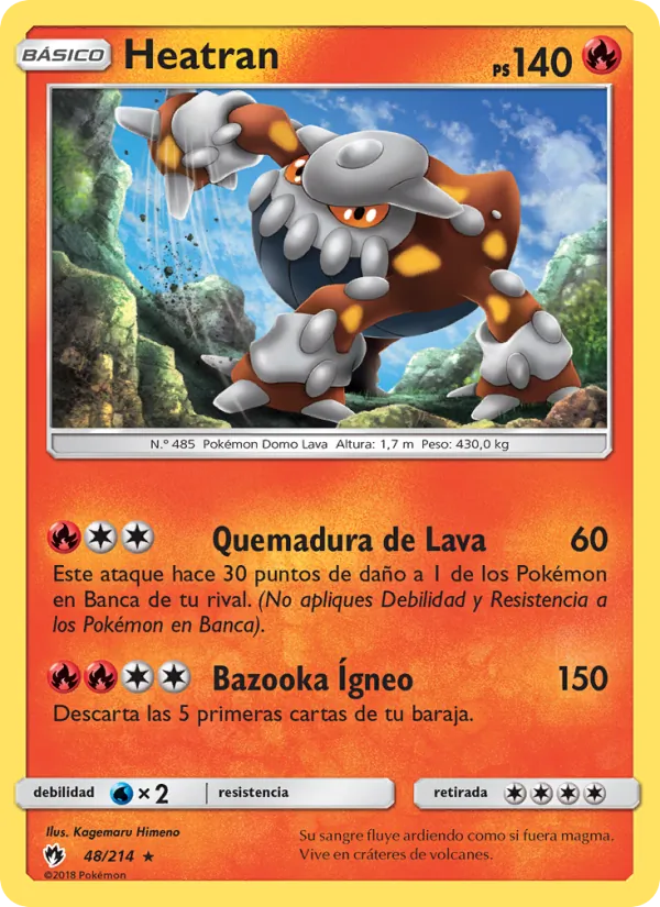Heatran Truenos Perdidos 48/214