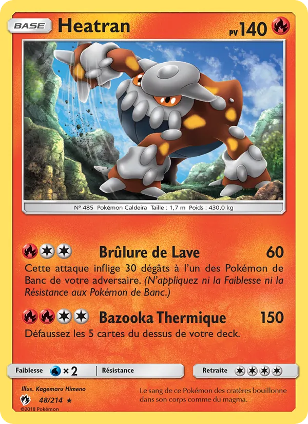 Heatran Tonnerre Perdu 48/214
