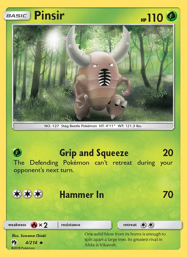 Pinsir Lost Thunder 4/214